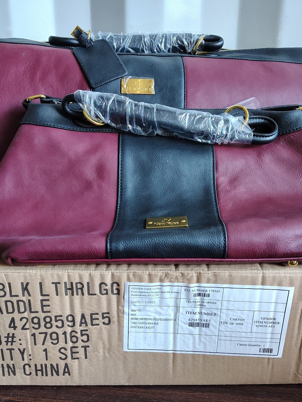 JM New York Travel Tote & Trolly-wheeled Duffel